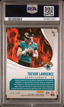 Load image into Gallery viewer, 2021 Panini Phoenix Heat Wave #13 Trevor Lawrence Heat Wave-Teal PSA 10
