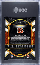 Load image into Gallery viewer, 2020 Panini Select #46 Joe Burrow Silver Prizm SGC 10
