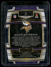 Load image into Gallery viewer, 2021 Panini Select #23 Justin Jefferson Zebra Prizm

