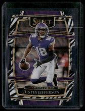 Load image into Gallery viewer, 2021 Panini Select #23 Justin Jefferson Zebra Prizm

