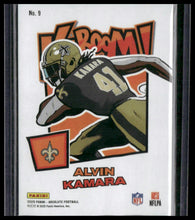 Load image into Gallery viewer, 2025 Panini Absolute #9 Alvin Kamara Kaboom! Horizontal
