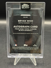 Load image into Gallery viewer, 2026 Topps Chrome Black #CBA-BW Bryan Woo Autographs Blue Refractors #/150
