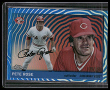 Load image into Gallery viewer, 2025 Topps Chrome Platinum #467 Pete Rose Blue Vibrations Refractors #/150
