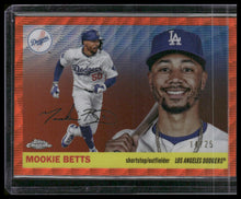 Load image into Gallery viewer, 2025 Topps Chrome Platinum #65 Mookie Betts Orange Wave Refractors #/25
