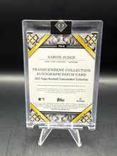 Load image into Gallery viewer, Aaron Judge 2025 Topps Transcendent Collection Patch Auto Gold 16/25
