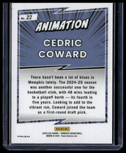 Load image into Gallery viewer, 2025-26 Donruss #22 Cedric Coward Animation
