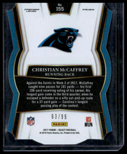 Load image into Gallery viewer, 2017 Panini Select #155 Christian McCaffrey Light Blue Prizm Die Cut #/99
