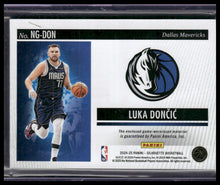 Load image into Gallery viewer, 2024-25 Panini Silhouette #NG-DON Luka Doncic NBA Gear
