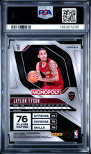 Load image into Gallery viewer, 2024 Panini Prizm Monopoly #15 Jaylon Tyson Nebula PSA 10
