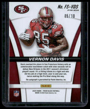Load image into Gallery viewer, 2025 Panini Prizm Black #FS-VDS Vernon Davis Gold Auto #/10
