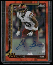 Load image into Gallery viewer, 2025 Topps Chrome #RRA-JL Jaylin Lane Autos Orange Lava Refractor #/25
