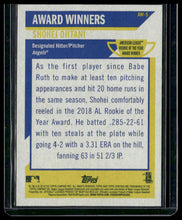 Load image into Gallery viewer, 2019 Topps Heritage #AW-5 Shohei Ohtani Award Winners

