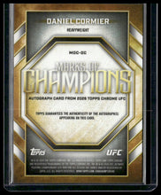 Load image into Gallery viewer, 2026 Topps Chrome Daniel Cormier Marks of Champions Autos Blue Ref. #/150
