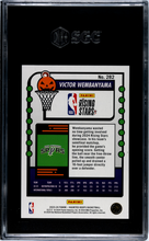 Load image into Gallery viewer, 2023-24 Hoops Haunted Hoops #108 Victor Wembanyama Holo Webs SGC 9.5
