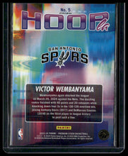 Load image into Gallery viewer, 2023-24 Hoops Premium Stock #5 Victor Wembanyama Hoopla Silver Prizm
