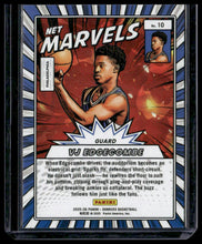 Load image into Gallery viewer, 2025-26 Donruss #10 VJ Edgecombe Net Marvels Yellow Lava #/15
