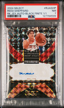 Load image into Gallery viewer, 2024 Panini Select Reed Sheppard Rk Jsy Auto-Black Finite 1/1 PSA 7
