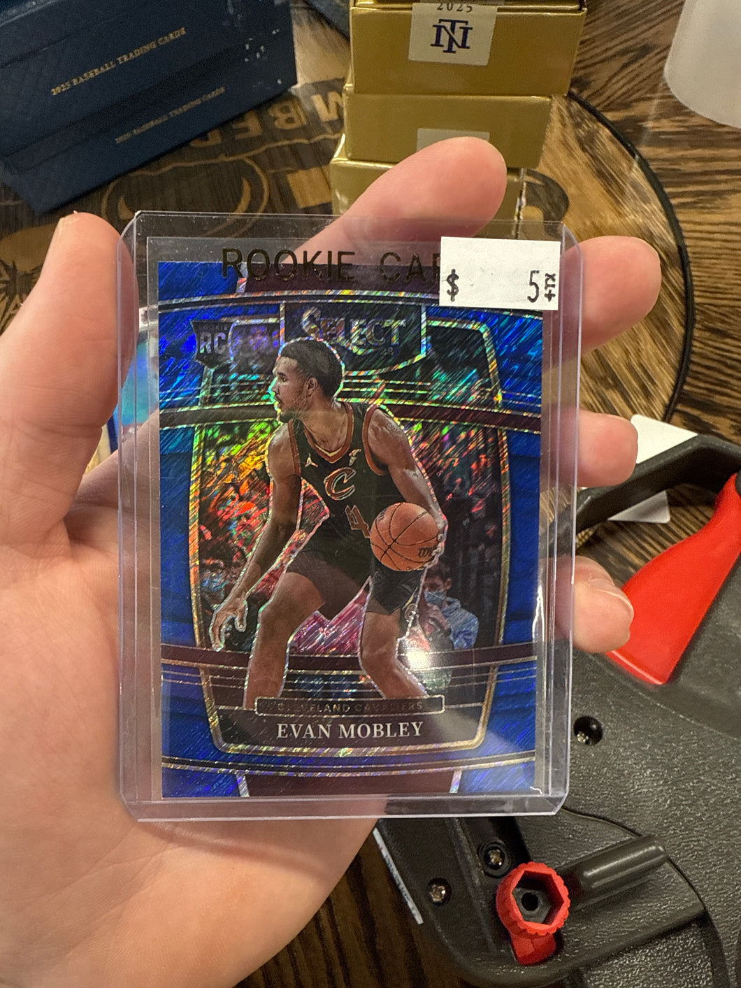 Evan Mobley Blue Shimmer Rookie