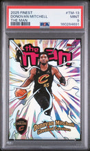 Load image into Gallery viewer, 2025 Topps Finest The Man #TM-13 Donovan Mitchell PSA 9
