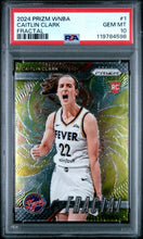 Load image into Gallery viewer, 2024 Panini Prizm Wnba Fractal #1 Caitlin Clark PSA 10

