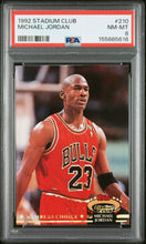 Load image into Gallery viewer, 1992 Stadium Club #210 Michael Jordan PSA 8
