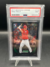 Load image into Gallery viewer, 2011 Bowman Chrome #175 Mike Trout PSA 9
