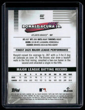 Load image into Gallery viewer, 2026 Finest #227 Ronald Acuña Jr. Gold Geometric Refractors #/50
