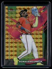 Load image into Gallery viewer, 2026 Finest #227 Ronald Acuña Jr. Gold Geometric Refractors #/50

