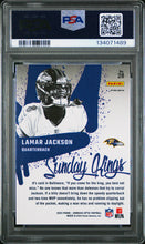 Load image into Gallery viewer, 2024 Panini Donruss Optic Sunday Kings #28 Lamar Jackson PSA 9
