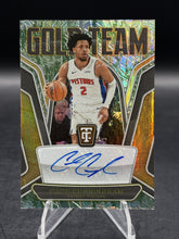 Load image into Gallery viewer, 2024-25 Totally Certified Cade Cunningham Gold Team Auto Camo Platinum #/25
