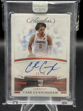 Load image into Gallery viewer, 2021 Panini Flawless Collegiate #1 Cade Cunningham Rookie Autographs #/25
