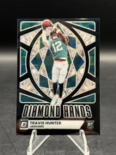 Load image into Gallery viewer, 2025 Donruss Optic #1 Travis Hunter Diamond Hands Black Pandora #/149
