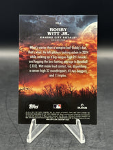 Load image into Gallery viewer, 2025 Topps Chrome Update #NT-4 Bobby Witt Jr. Night Terrors Gold Refractors #/50
