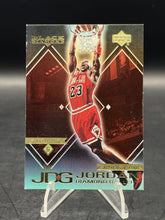 Load image into Gallery viewer, 1999-00 Upper Deck Black Diamond #DG7 Michael Jordan Jordan Diamond Gallery

