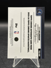 Load image into Gallery viewer, 2025-26 Topps Chrome Update #TCA-RD Rob Dillingham Chrome Autographs Orange #/25
