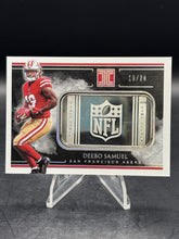 Load image into Gallery viewer, 2019 Panini Impeccable #NFLS-DS Deebo Samuel Silver NFL Shields #/20
