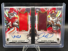 Load image into Gallery viewer, 2024 Inception Jayden Daniels &amp; X. Worthy Dual Rookie Relic Auto Book Red #/20
