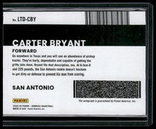 Load image into Gallery viewer, 2025-26 Donruss Carter Bryant  License to Drive Auto #/75
