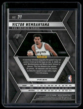 Load image into Gallery viewer, 2024-25 Panini Mosaic #31 Victor Wembanyama Reactive Yellow Mosaic
