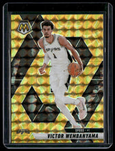 Load image into Gallery viewer, 2024-25 Panini Mosaic #31 Victor Wembanyama Reactive Yellow Mosaic
