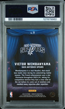 Load image into Gallery viewer, 2024 Panini Donruss Magicians Victor Wembanyama Holo Pink Laser PSA 8
