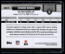 Load image into Gallery viewer, 2026 Topps Flagship #301 Fernando Mendoza Holo Foil

