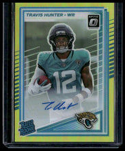Load image into Gallery viewer, 2025 Donruss Optic #201 Travis Hunter Rated Rookies RPS Autographs Red #/99
