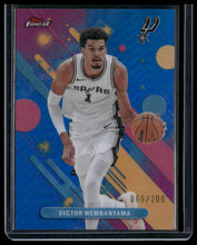 Load image into Gallery viewer, 2025-26 Finest #98 Victor Wembanyama Blue Refractor #/200
