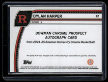 Load image into Gallery viewer, 2024-25 Bowman University Chrome Dylan Harper Autograph Blue Reptilian #/150
