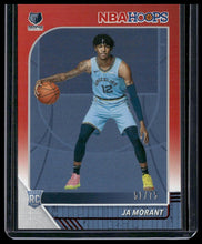 Load image into Gallery viewer, 2019-20 Hoops #259 Ja Morant Red #/75 RC

