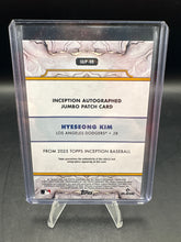Load image into Gallery viewer, 2025 Topps Inception #IAJP-HK Hyeseong Kim Inception Autograph Jumbo Patch #/125
