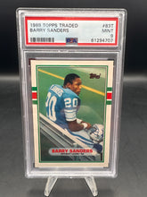Load image into Gallery viewer, 1989 Topps Traded #83T Barry Sanders PSA 9
