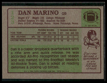 Load image into Gallery viewer, 1984 Topps #123 Dan Marino
