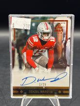 Load image into Gallery viewer, 2018 Leaf Ultimate Draft - 1991 Leaf Rookie Autographs Gold Denzel Ward #/25
